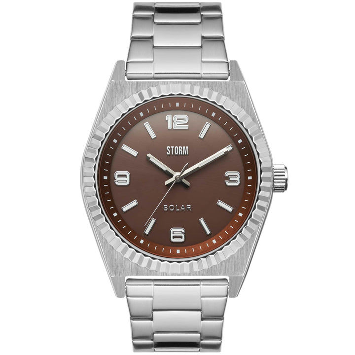 Storm men's solar watch brown dial - Carathea & Jools
