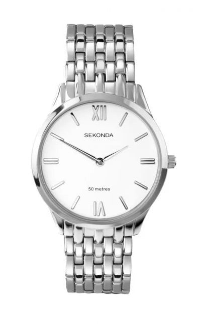 Sekonda men's silver watch - Carathea jewellers