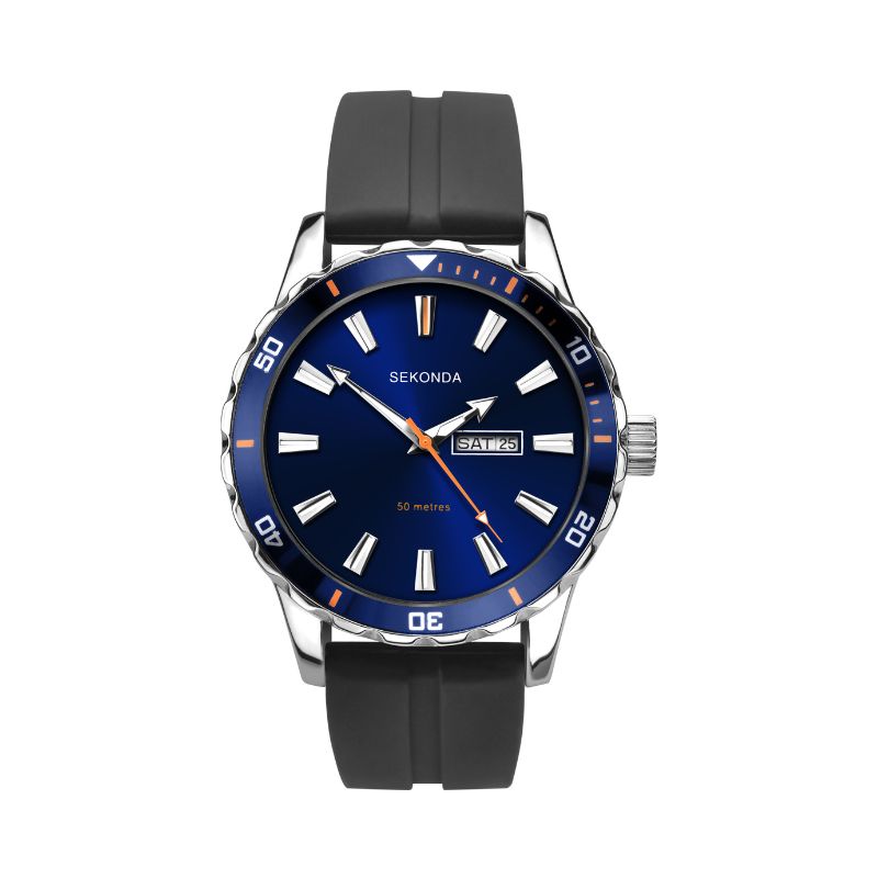 Men's Sekonda Watch with Rubber Strap (1350) Watches Carathea