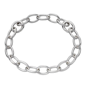 Silver Charm Carrier Bracelet with Invisible Clasp