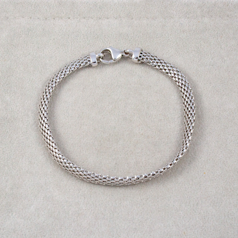 Silver Popcorn Bracelet
