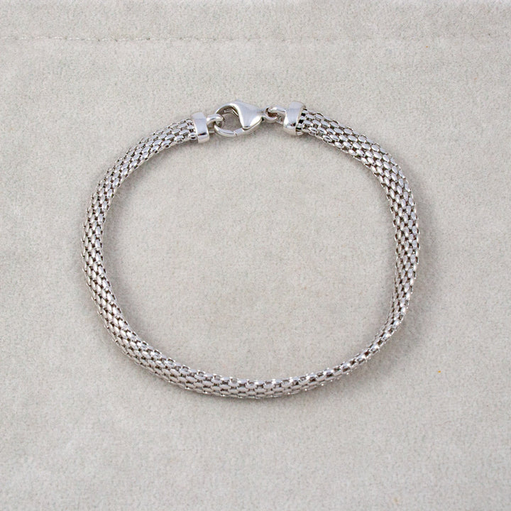 Silver Popcorn Bracelet