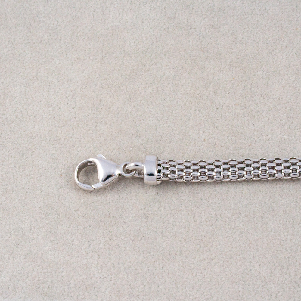 Silver Popcorn Bracelet