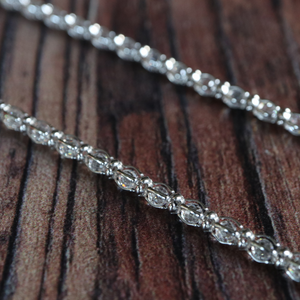 Silver Enclosed CZ Tennis Necklace - Carathea jewellers