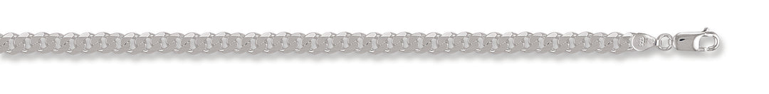 Silver curb bracelet for men 5.4 mm wide - Carathea jewellers