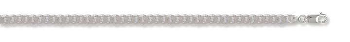 Silver curb bracelet for men 5.4 mm wide - Carathea jewellers