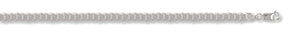 Silver curb bracelet for men 5.4 mm wide - Carathea jewellers