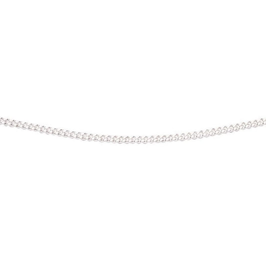 silver curb chain for pendants - Carathea jewellers