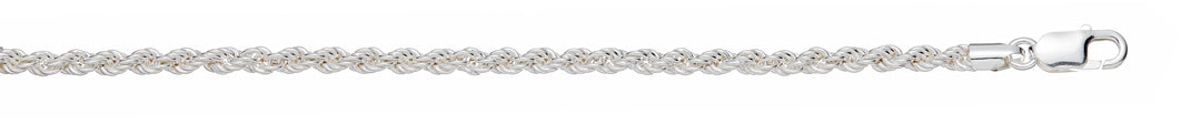 silver rope chain for men - Carathea jewellers