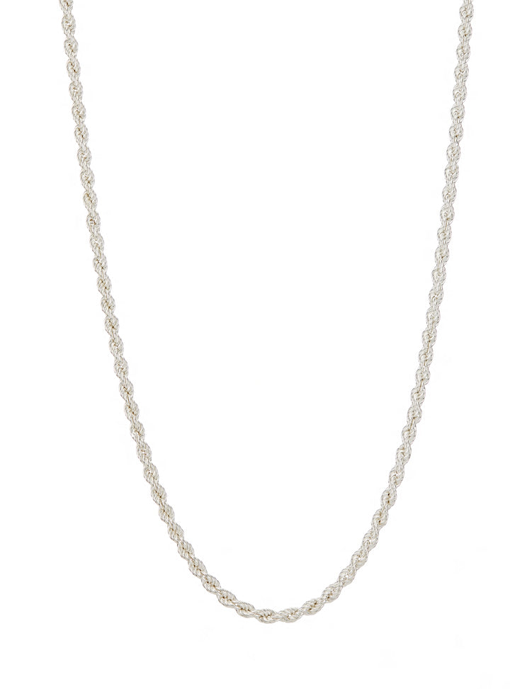 silver rope chain for men - Carathea jewellers