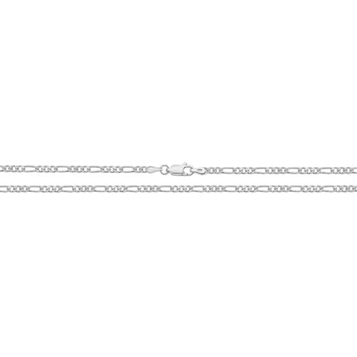 Silver Light Figaro Link Anklet