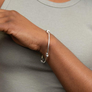 Silver Love Knots Bangle