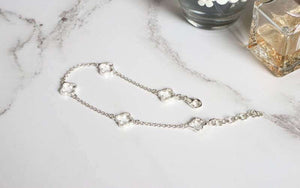 silver clover bracelet - Carathea jewellers