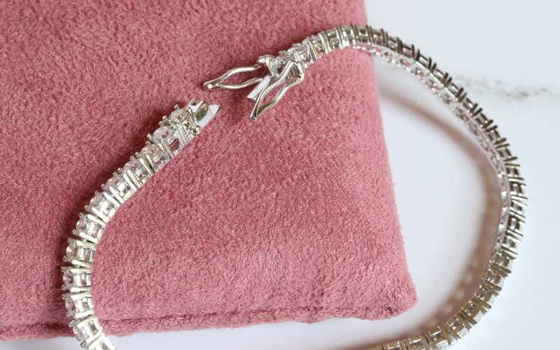 Silver Tennis Bracelet with Cubic Zirconia