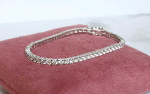 Silver Tennis Bracelet with Cubic Zirconia