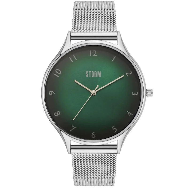 Storm Men's watch with green dial and mesh strap | Carathea