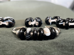 Trollbeads kit of six onyx beads - Carathea