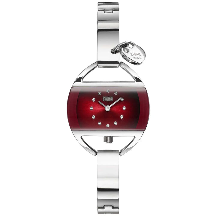 Red Temptress ladies' watch with a crystal heart on the dial.