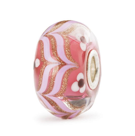 Trollbeads pink bead called Path of Flowers - Carathea