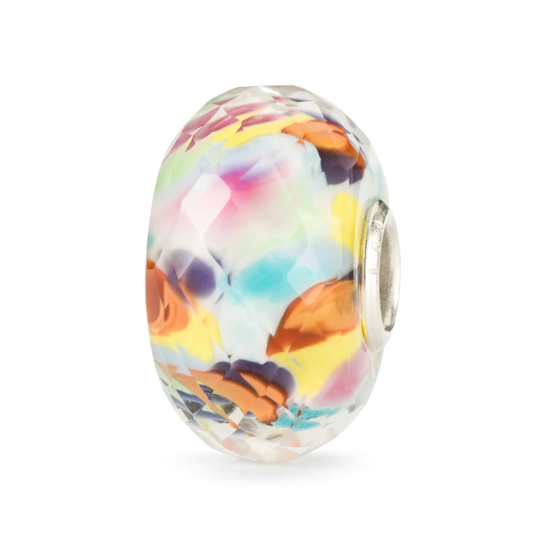 Trollbeads faceted multicoloured glass bead - Carathea