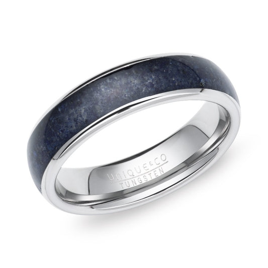 tungsten ring with lapis lazuli - carathea