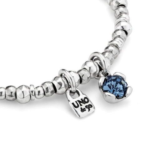 Uno de 50 Attractive bracelet with blue crystal - Carathea jewellers