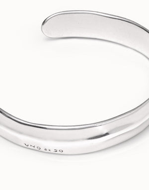 silver plated cuff bangle for ladies - Carathea jewellers