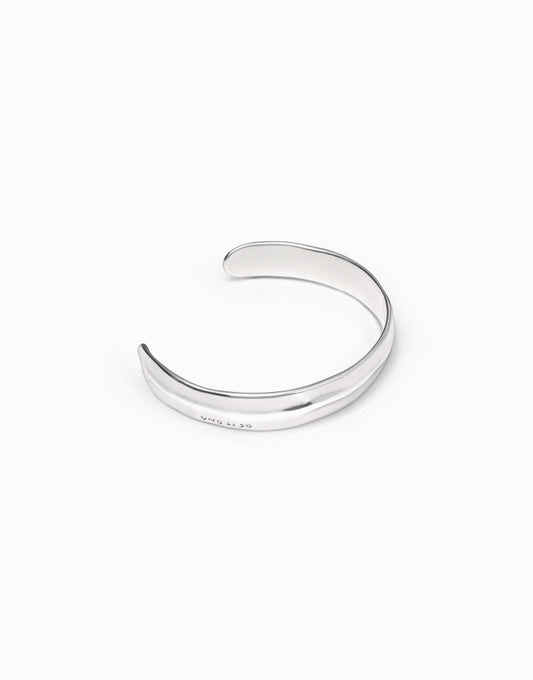 silver plated cuff bangle for ladies - Carathea jewellers