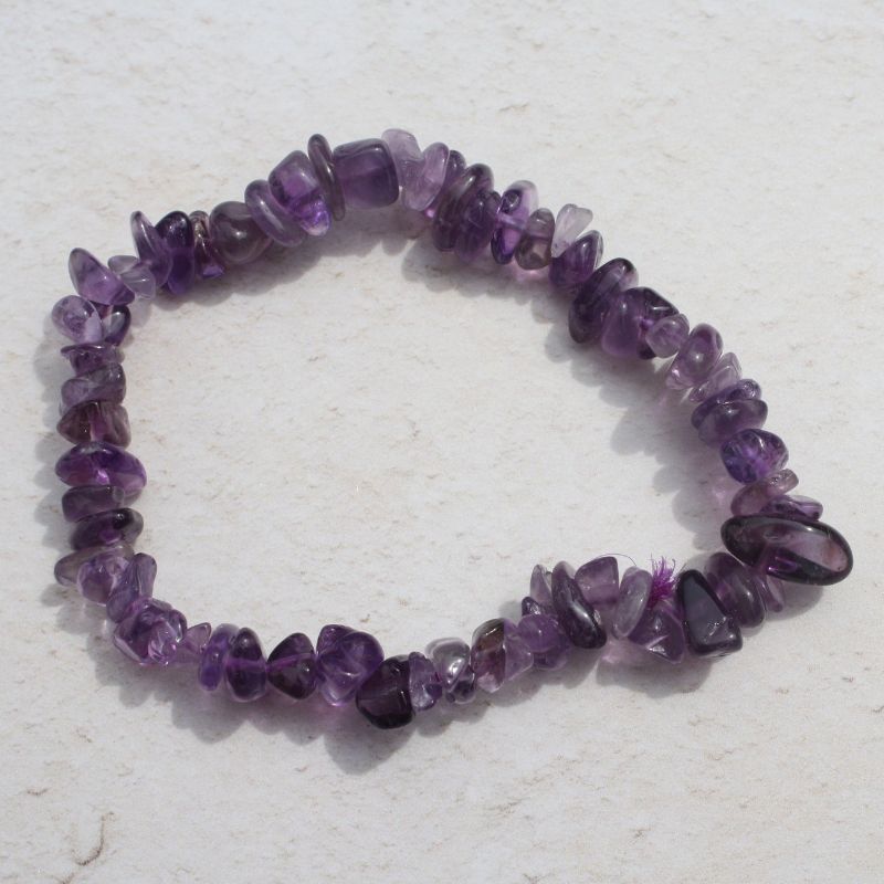 Amethyst chip bracelet - Carathea