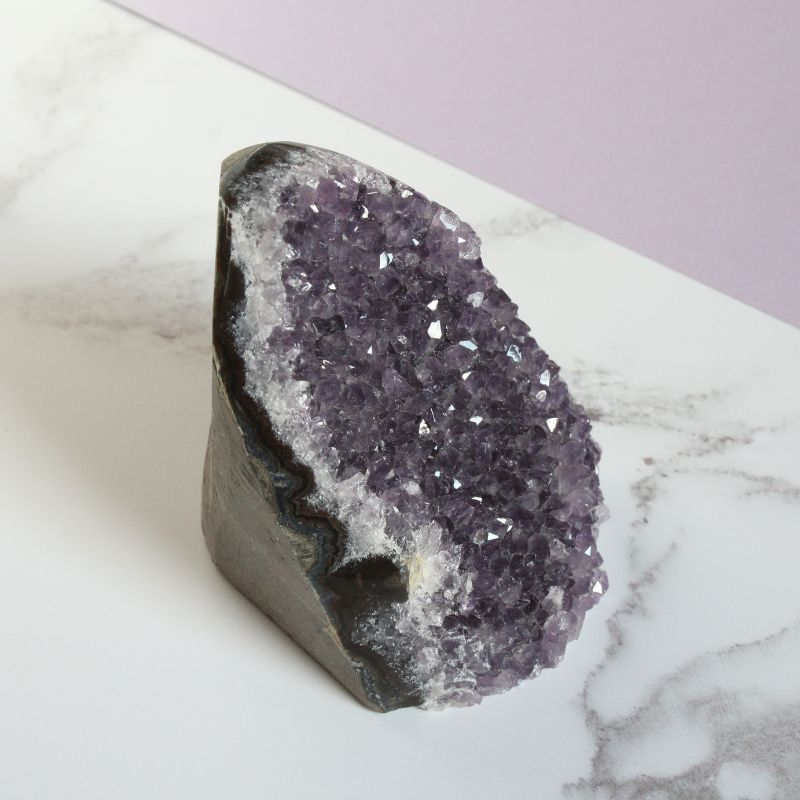 Amethyst crystal cluster - Carathea jewellers