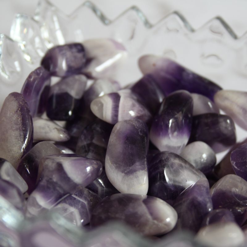 Banded Amethyst Tumblestone (single)