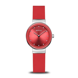 Bering ladies watch with green Milanese bracelet - Carathea watches