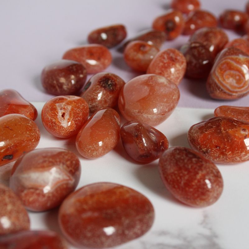 carnelian tumblestone - Carathea