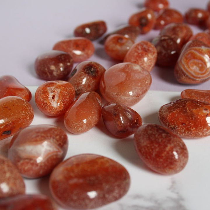 carnelian tumblestone - Carathea