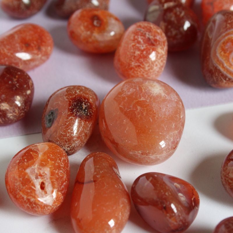 carnelian tumblestone - Carathea