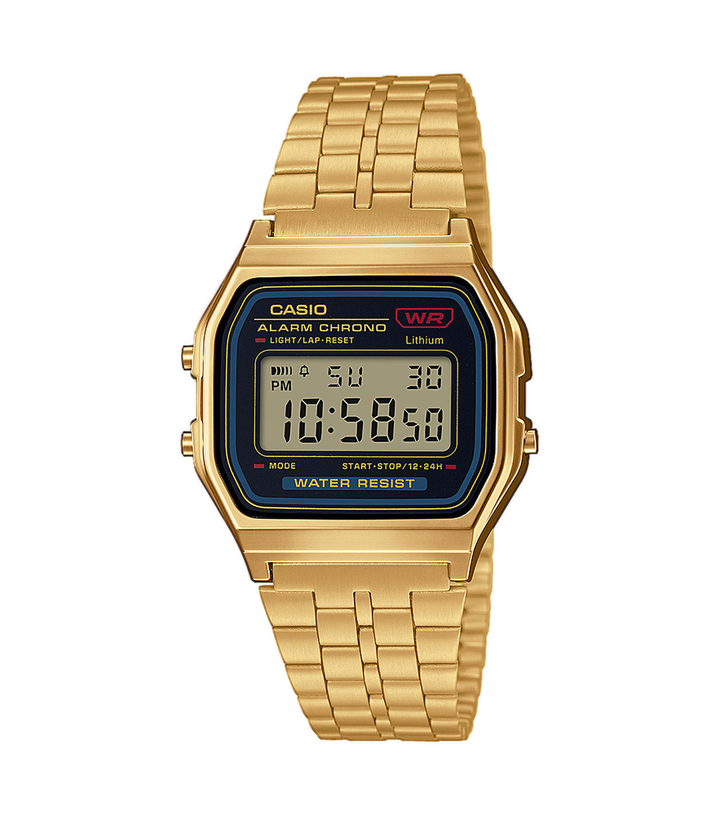 Casio Vintage Retro Unisex Watch in Gold Tone A159WGEA-1EF
