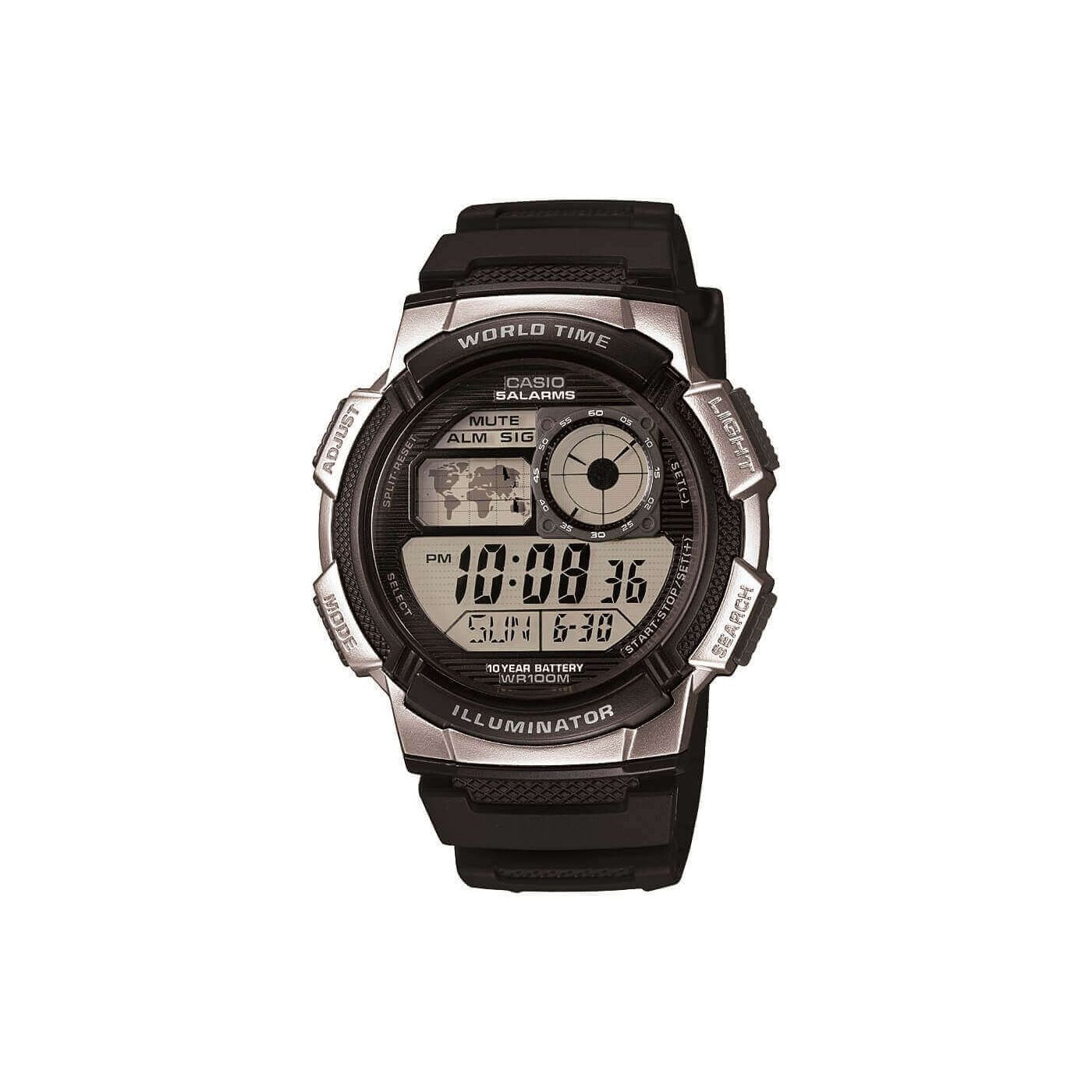 Casio World Time Men's Watch in Black AE-1000W-1A2VEF
