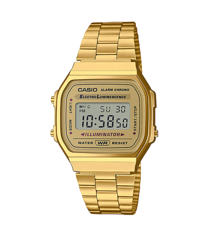 Casio retro look gold tone watch - Carathea jewellers