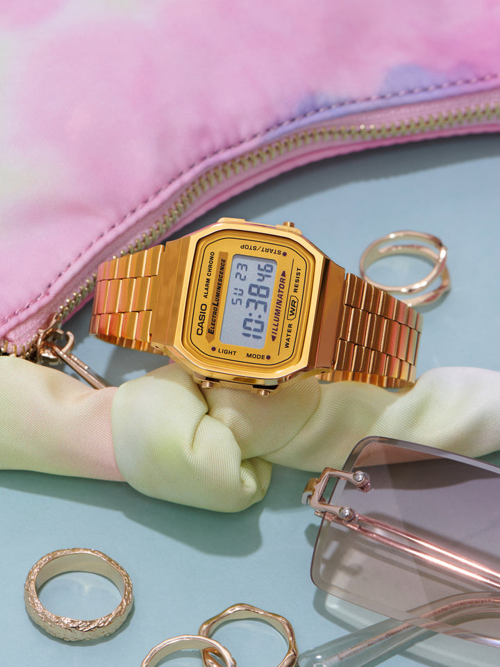 Casio retro look gold tone watch - Carathea jewellers