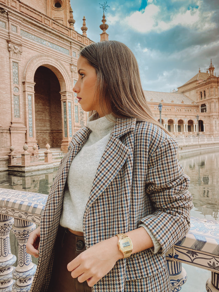 Casio retro look gold tone watch - Carathea jewellers