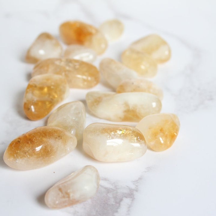 Single Citrine Quartz Tumblestone