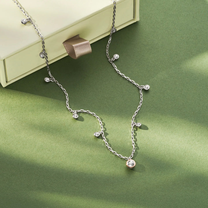 Clogau Celebration necklace with white topaz - Carathea at Jools Jewellers