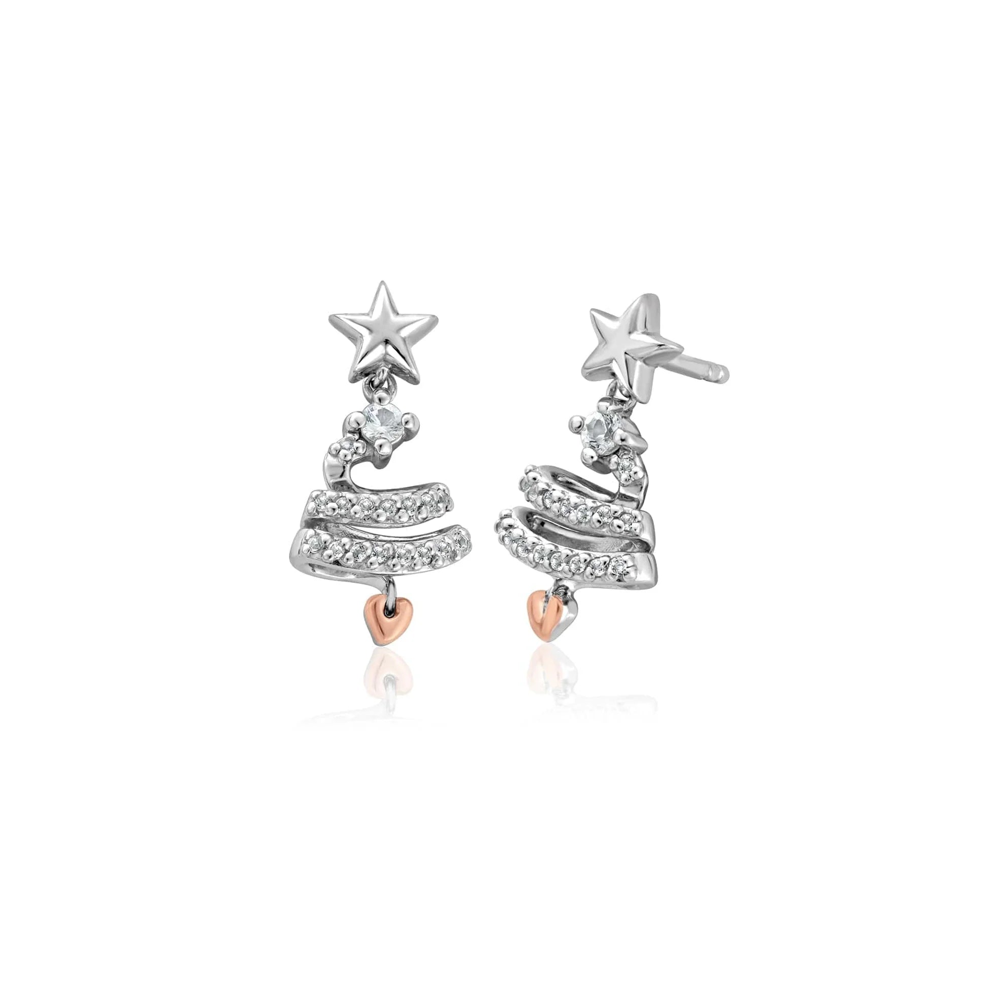 Christmas Tree Drop earrings - Carathea jewellers