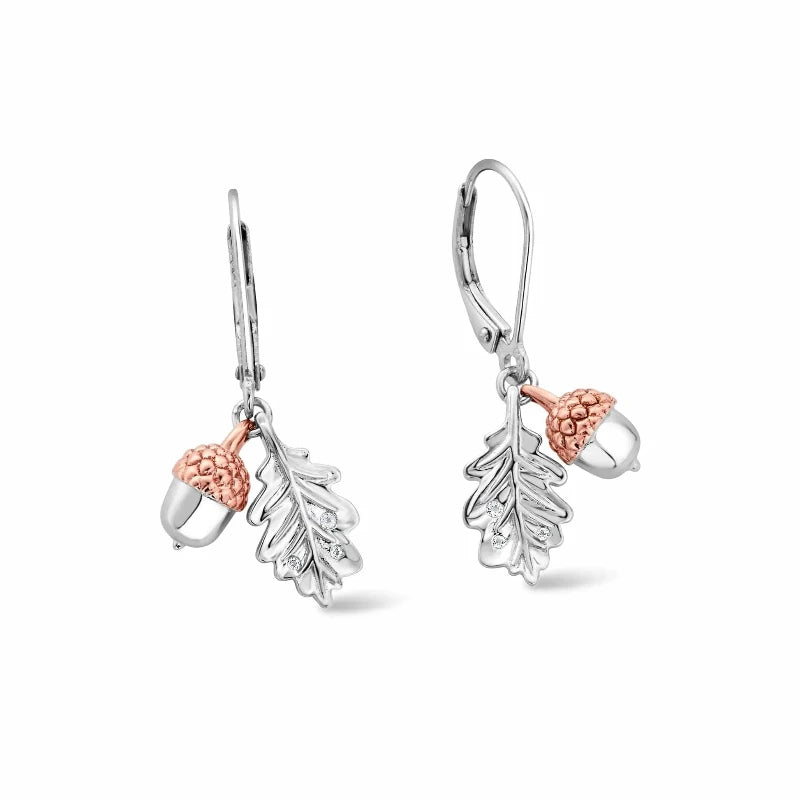 clogau royal oak drop earrings - Carathea jewellers