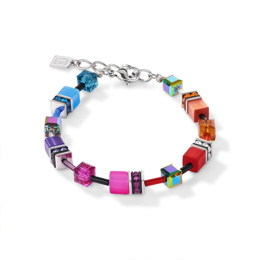 pink and purple geocub bracelet | Carathea