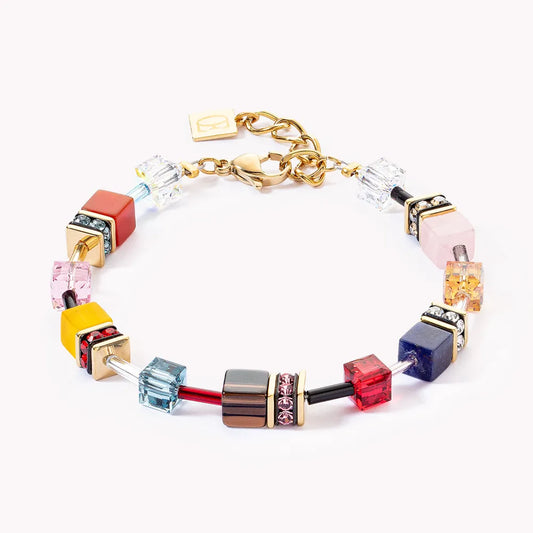 coeur de lion multicolour geocube bracelet - Carathea jewellers