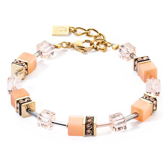 coeur de lion apricot geocube bracelet - carathea