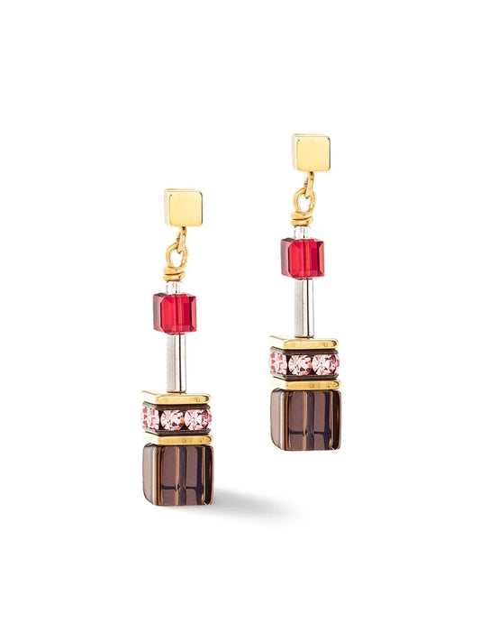 coeur de lion multicolour geocube earrings - Carathea jewellers