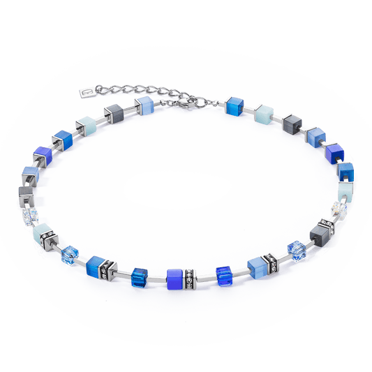 Coeur de Lion GeoCube® Iconic Pure Necklace in Blue