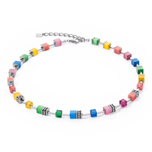 Coeur de Lion Multiolour GeoCube® necklace - Carathea jewellers